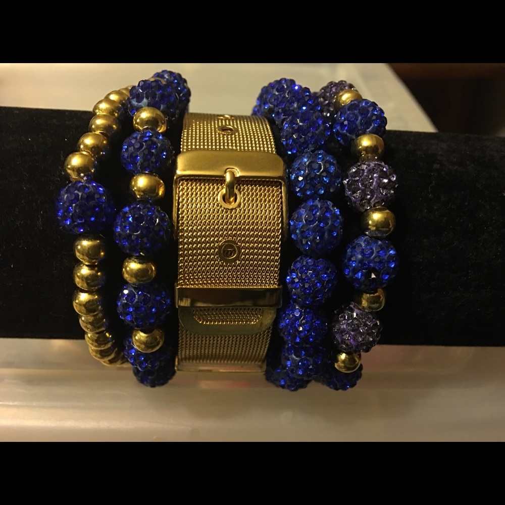 Stacked diamond cuffs